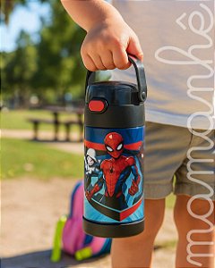 Garrafa Térmica Infantil Thermos Homem Aranha