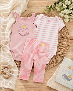 Conjunto Bebê Carters Body e Calça Baleinha