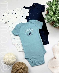 Kit Body Carters Manga Curta Oceano