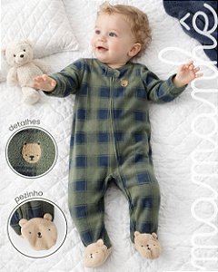Macacão Carters Fleece Ursinho Ted