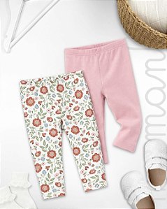 Kit Calça Bebê Carters Floral Romantic