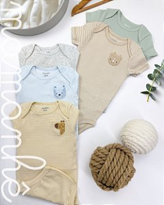 Kit Body Carters Manga Curta Boy Animals