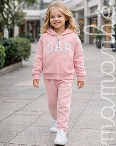 Conjunto Moletom Infantil Gap Pink Star