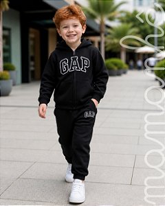 Conjunto Moletom Infantil Gap Preto