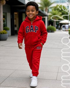 Conjunto Moletom Infantil Gap Vermelho