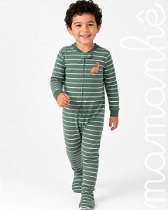 Macacão Pijama Carters Veludo Dino Forest