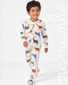 Macacão Pijama Carters Veludo Dino Adventure