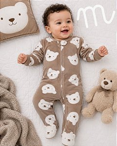 Macacão Bebê Veludo Carters Ted Bear