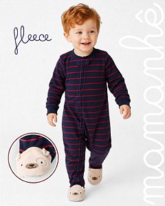 Macacão Pijama Carters Fleece Buldog