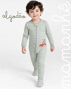 Macacão Pijama Carters Algodão Trator