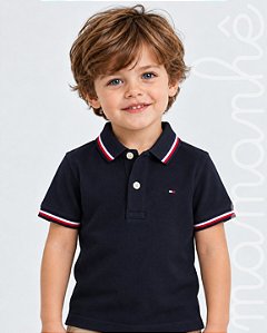 Camiseta Infantil Tommy Hilfiger Polo Marinho