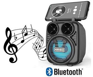 Som Bluetooth Caixinha Longa Duração Som Alto Grave E Agudo Kimiso 1182