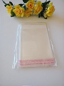 Embalagem Transparente Adesivado C/ Furo Para Pendurar 12X15cm C/100un