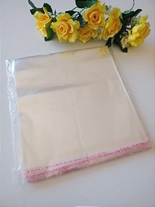 Embalagem Transparente Adesivado S/ Furo 20x20cm C/100un