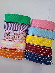 Kit de Fita n5 Jeans Sinimbu com 10 Metro (1mt de cada cor)
