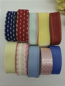 Kit de Fita n5 Jeans Sinimbu com 10 Metro (1mt de cada cor)