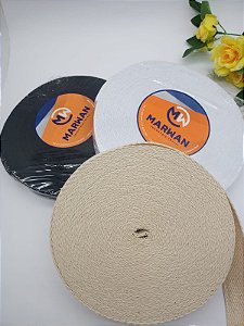 Cadarço Alça para Bolsa de Algodão Marwan 3cm com 1 Metro.
