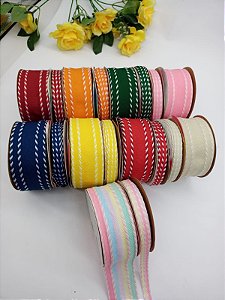 Fita Decorativa Listrada Sinimbu com 10 metros.