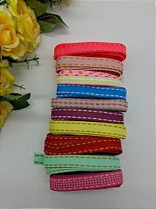 KIT de Fita SINIMBU Diversas N2 com 10 metros. (1mt de cada cor).