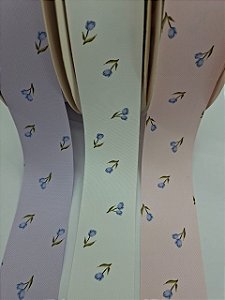 Fita Importada Sanding - TULIPA - N9 (38mm) com 1 metro.