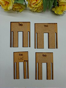 Kit Gabarito 4 peças MDF