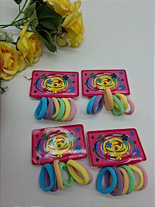 Kit de Xuxinha Pequena Cores Candy 3cm com 6 uni