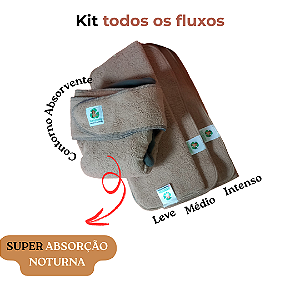 Kit  de Absorventes Todos os Fluxos