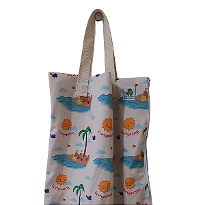 Saco Impermeável para Fraldas Ecológicas - Praia