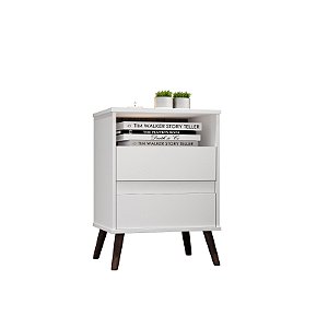 Mesa Cabeceira Paris Branco - Borsari