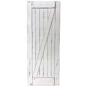 Porta de Correr Tipo Celeiro Z Vintage Goede Branco 100 x 220 cm
