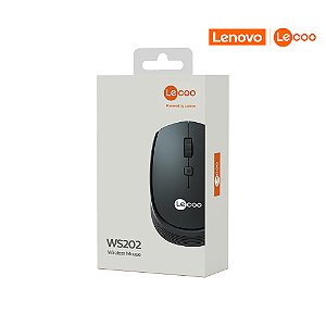 Mouse Sem Fio WS202 Preto Lecoo