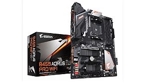 PLACA MÃE MB AM4 GIGABYTE B450 AORUS PRO WIFI USB3.1 TYPE C