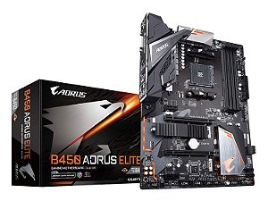 PLACA MÃE MB AM4 GIGABYTE B450 AORUS ELITE