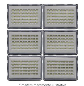 REFLETOR LED MODULAR ABS 600W Á PROVA D'ÁGUA BRANCO FRIO 6500K IP67 SOFT