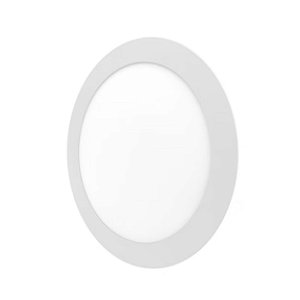 Painel de led redondo embutir 18w aro branco-4000k