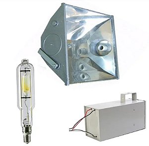 Kit completo Refletor, Reator e lampada vapor metalica 2000w 220/380v