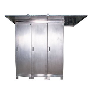 Painel modular em aço inóx