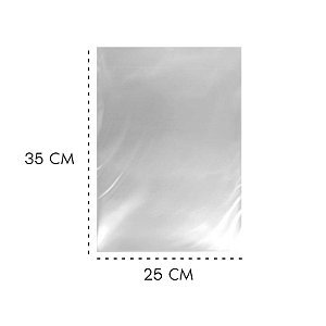 Saco Plástico Transparente 25x35 BD - 1kg