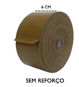 FITA ADESIVA GOMADA SEM REFORÇO - 60 MM - CASA DO PAPELÃO