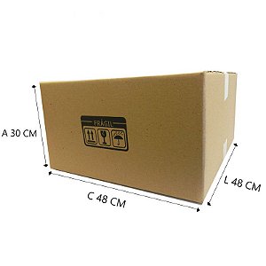 10 Caixas de Papelão para mudança E1  48x48x30 cm