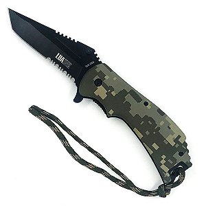 Canivete Camuflado Tático Digital Verde (SLK-D05)