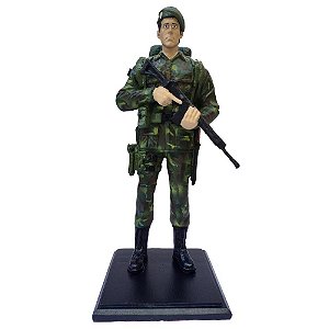 Boneco Soldado do Exército Brasileiro (Boina Verde)