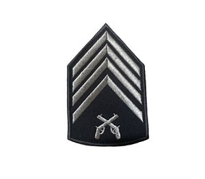 Divisas Bordada Azul- Polícia Militar (Par)