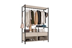 Guarda Roupa Roupeiro Closet Barcelona Industrial Off White