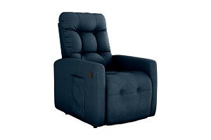 Poltrona Reclinável MX-69 Urus Suede Azul
