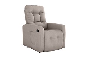 Poltrona Reclinável MX-69 Urus Suede Bege