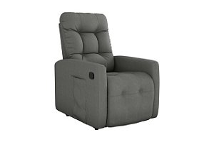 Poltrona Reclinável MX-69 Urus Suede Cinza