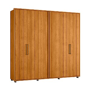 Guarda Roupa 6 Portas 4 Gavetas Miro Cinamomo 250cm