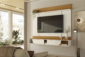 Painel Tv Suspenso até 65 polegadas Aura Cinamomo Off White