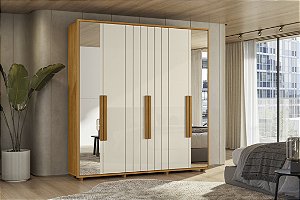 Guarda roupa Casal Veronese 2 Portas Cinamomo Off White